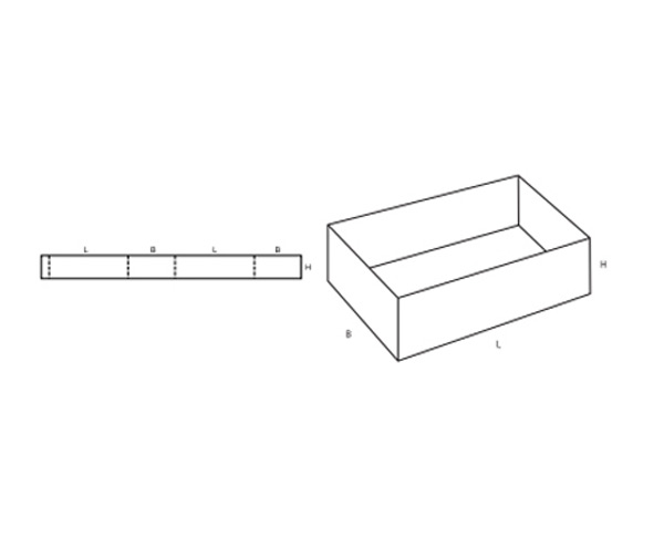 Kayar Tip Kutular teknik çizimi
